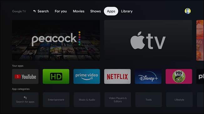 Apple TV στο Chromecast με το Google TV