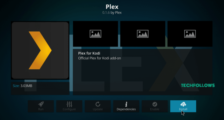 Εγκαταστήστε το πρόσθετο Plex στο Kodi