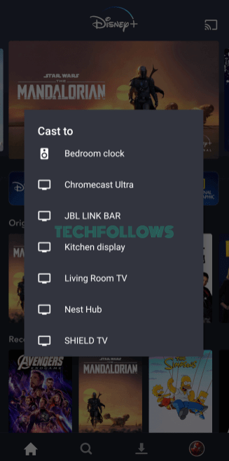 Επιλέξτε τη συσκευή σας Chromecast