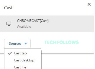 Πατήστε το Chromecast σας 