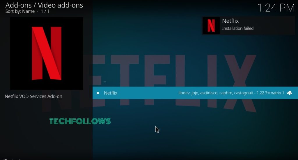 Εγκαταστήστε το πρόσθετο Netflix Kodi