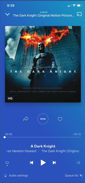 Κάντε κλικ στο εικονίδιο Cast - Deezer στο Apple TV