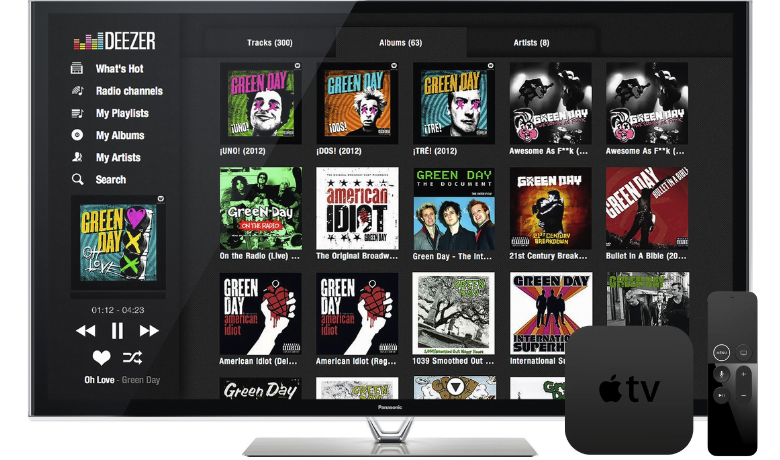 Deezer στο Apple TV