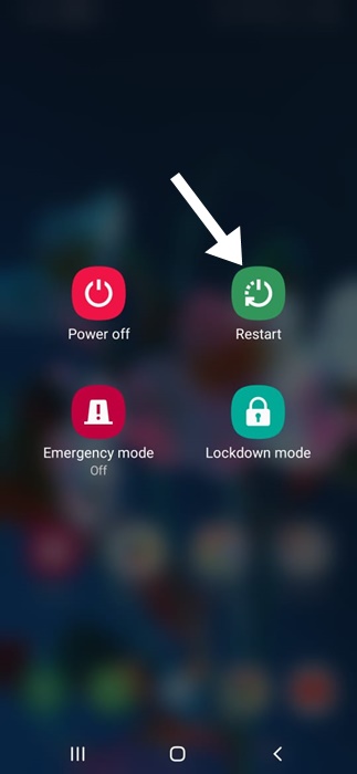 Επανεκκινήστε το τηλέφωνο Samsung Galaxy